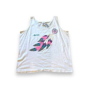VINTAGE ANVIL ARIZONA WHITE TANK TOP